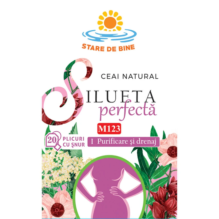 Silueta perfectǎ 1 Tea, purification and drainage M123, 20 sachets, Fares