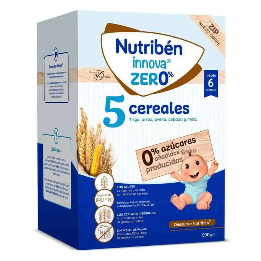 Nutriben Innova Zero% 5 Cereales, 500 g