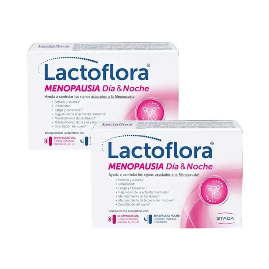 Lactoflora Menopausia Día y Noche, 2X60 cápsulas