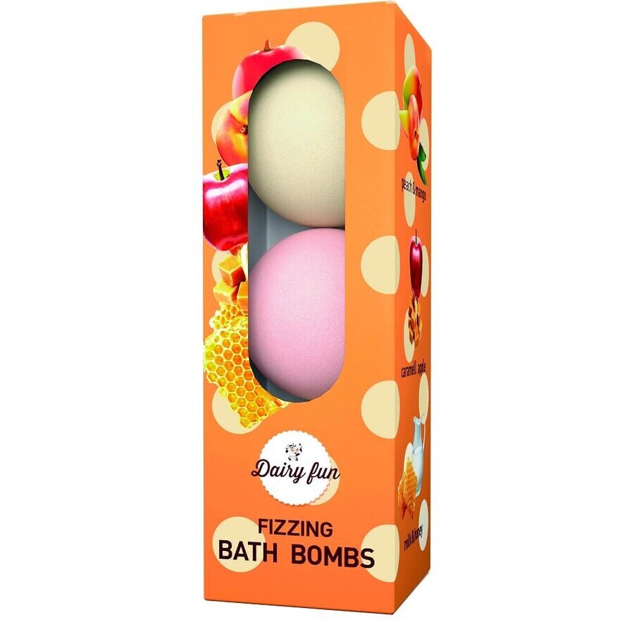 Boules de bain aromatisées Dairy Fun, 3x100 g, Delia Cosmetics