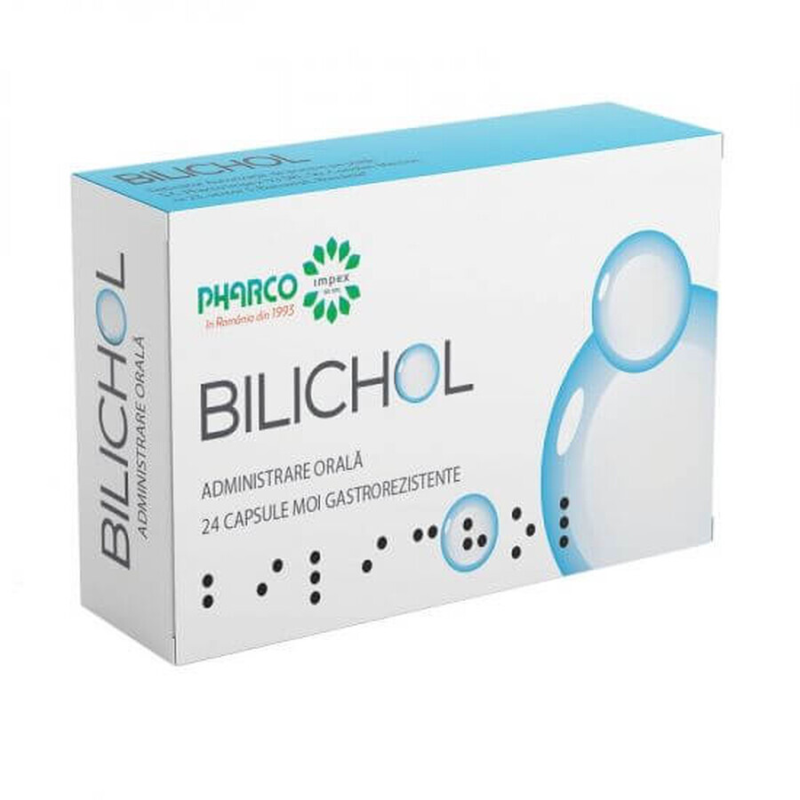 Bilichol, 24 gélules gastro-résistantes, Pharco