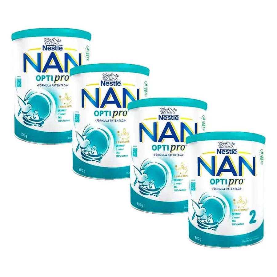 Nestlé Nan Optipro 2 lait de suite, pack 4X800g
