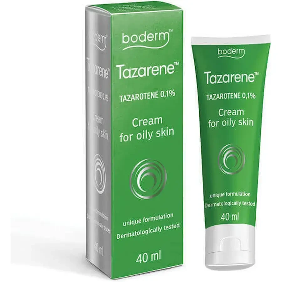 Boderm Tazarene Acnecrème, 2 × 40 ml