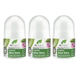 Dr.Organic Aloe Vera Déodorant Naturel Roll-On Sans Aluminium 3x50ml