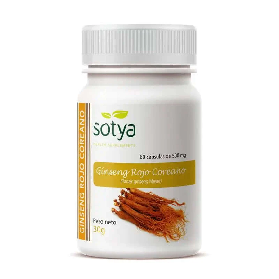 Sotya Ginseng Rojo Coreano 500Mg , 60 cáps.