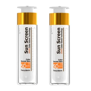 Frezyderm Zonnefilter Colour Velvet Gezicht SPF50+, 2 x 50 ml