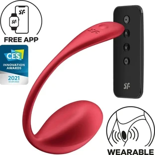Satisfyer Shiny Petal G-Spot Stimulator Zdalne sterowanie Czerwony Darmowa aplikacja