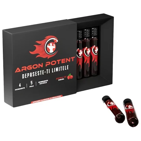 Argon Potent Flacons Supplement Voor Potentie, Erectie EN Premature Ejaculatie, Maximale Absorptie, 5 flacons, Bactolift