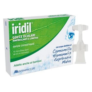 Iridil oogdruppels 10 hersluitbare ampullen voor eenmalig gebruik 0,5 ml