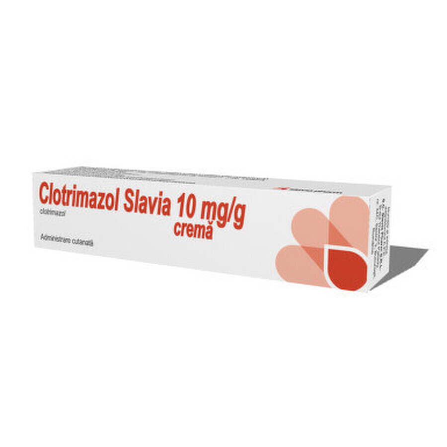 Clotrimazol crème 1%, 20 g, Slavia