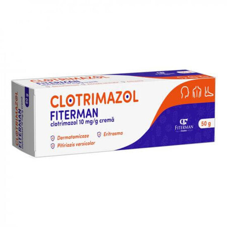 Clotrimazolcrème 10 mg/g, 50 g, Fiterman