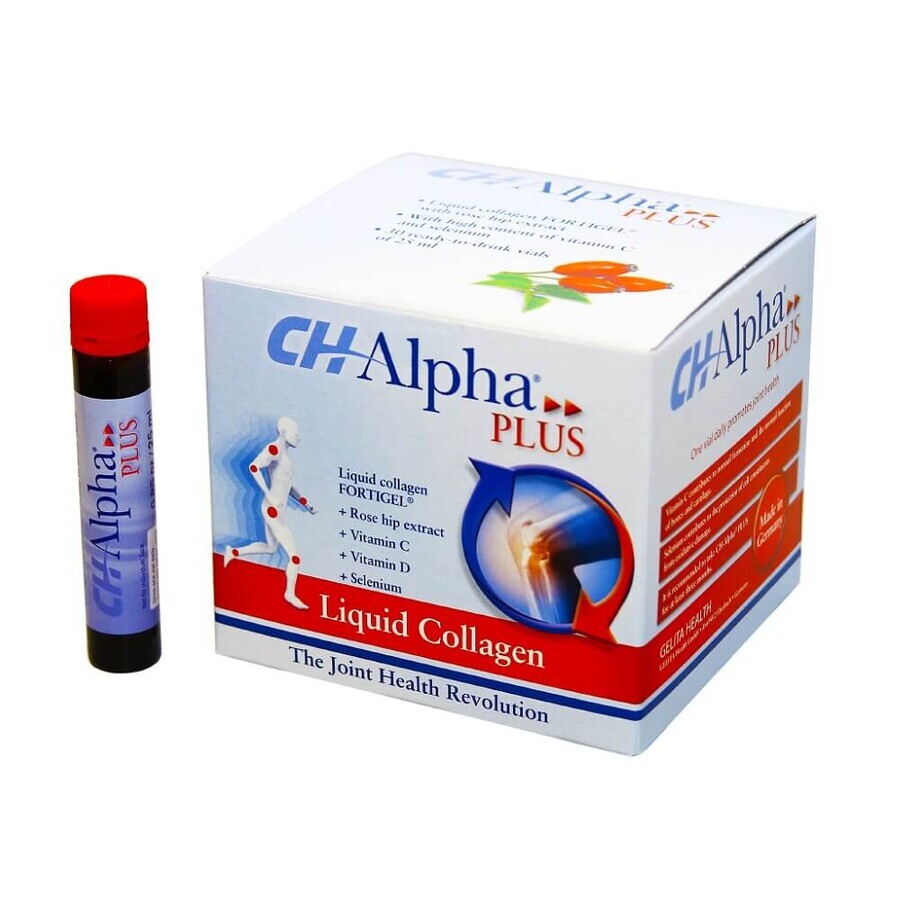 Vloeibaar collageen Ch Alpha Plus, 30 drinkbare flesjes, Gelita Health Beoordelingen