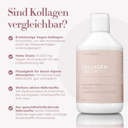Collagen Liquid Repair avec Acide Hyaluronique + Vitamines + Minéraux 10.000 mg, 500 ml, Swedish Collagen