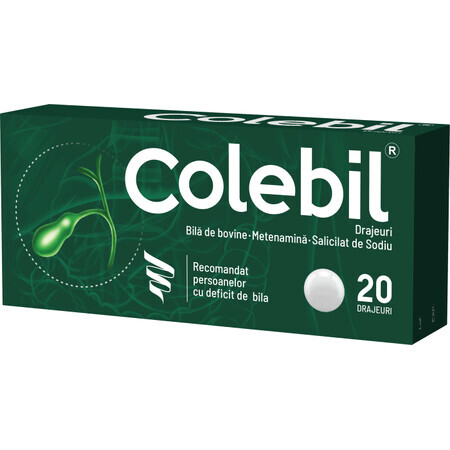Colebil, 20 dragées, Biofarm