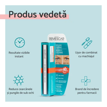 Instant concealer voor donkere kringen en wallen onder de ogen, 4 ml, Remescar