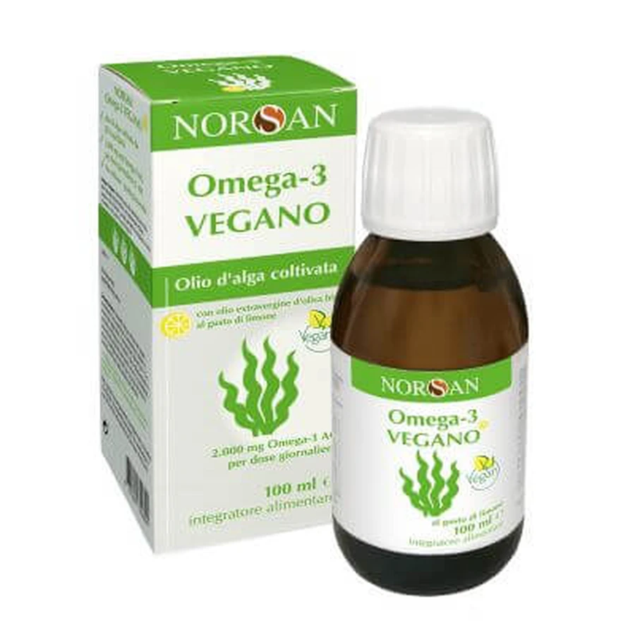 Norsan omega 3 vegan 100 ml met citroensmaak