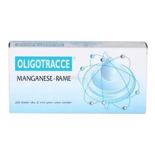 Oligotrace mangan miedź 20 fiolek 2 ml