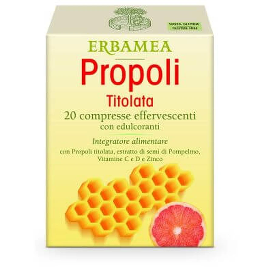 Propolis titrated 20 effervescent tablets