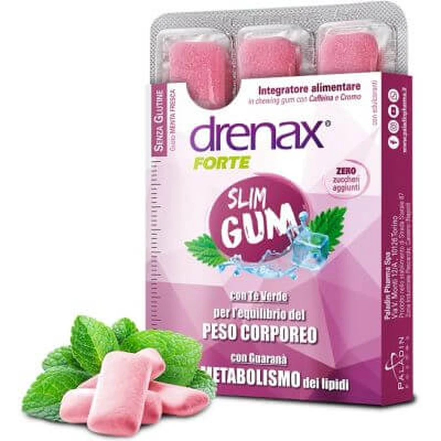 Drenax slank afslanken 9 kauwgom