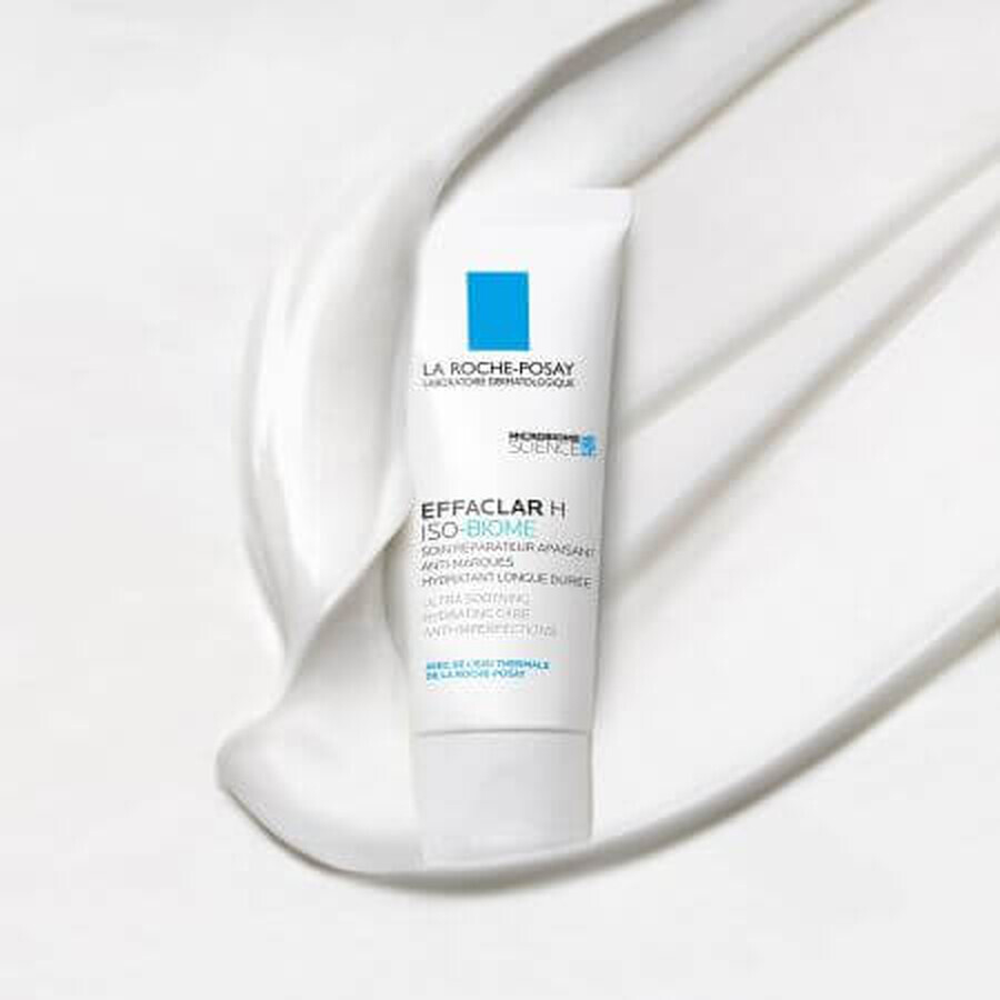 La Roche-Posay Effaclar H Iso-Biome feuchtigkeitsspendende und beruhigende Creme für fettige, empfindliche Haut, 40ml