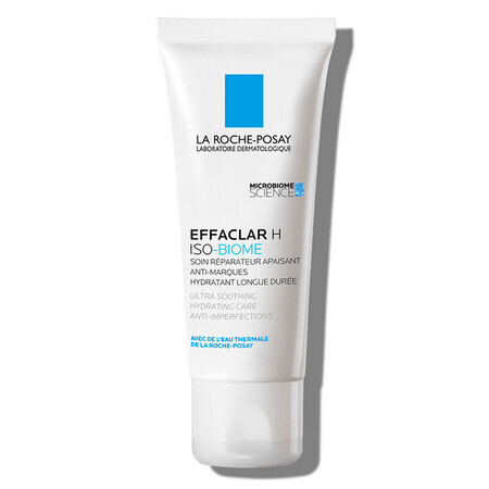 La Roche-Posay Effaclar H Iso-Biome feuchtigkeitsspendende und beruhigende Creme für fettige, empfindliche Haut, 40ml