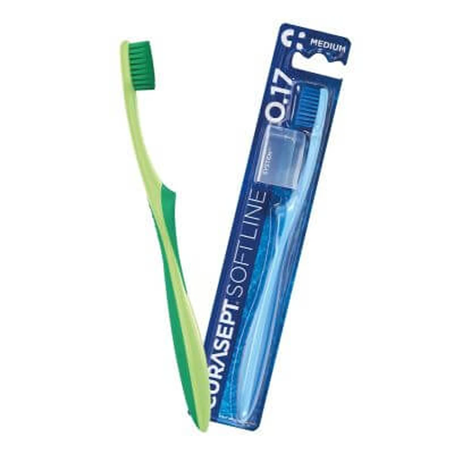 Curasept tandenborstel medium 017 bipack