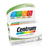 Centrum A to Zinc, 30 comprimés, Gsk