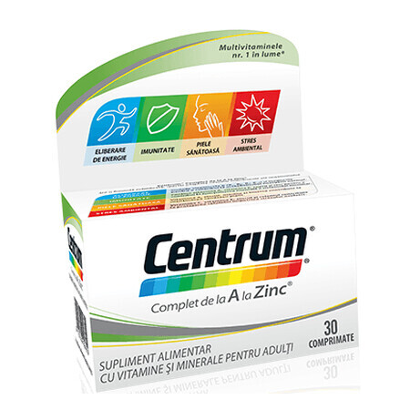 Centrum A zu Zink, 30 Tabletten, Gsk