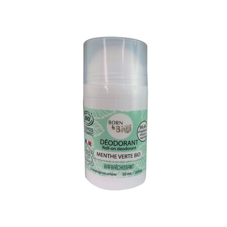 Deodorant Roll On met Spearmint, 50 ml, Born to Bio