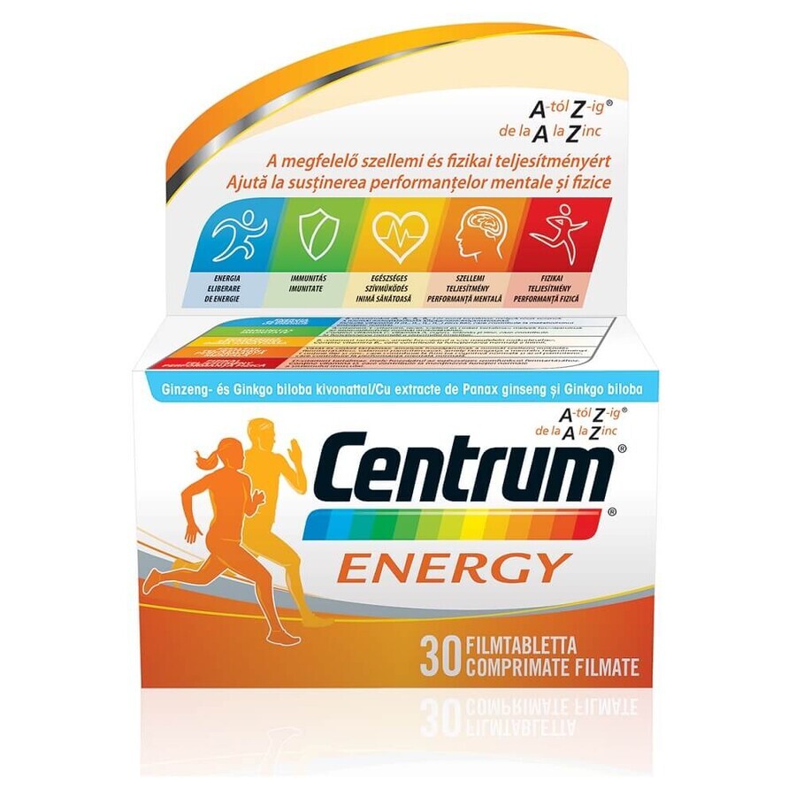 Centrum Energy dalla A allo Zinco, 30 compresse, Gsk