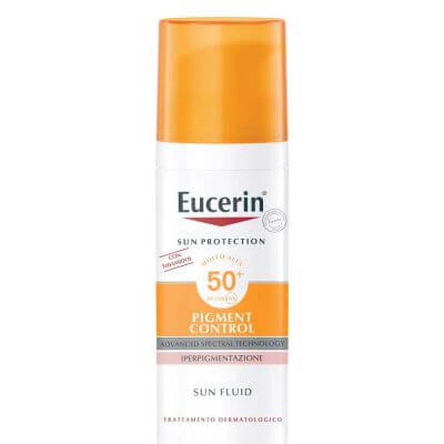 Eucerin sun protection spf 50+ pigment control sun fluid 50 ml: ceny i cechy