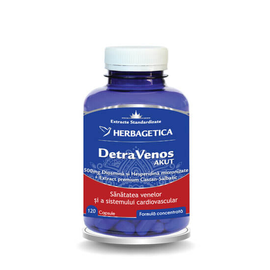 DetraVenos Akut, 120 capsules, Herbagetica