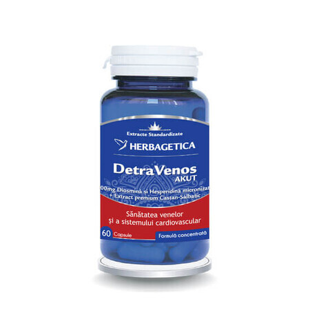 DetraVenos Akut, 60 gélules, Herbagetica