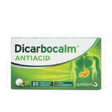 Dicarbocalm Antiacid, 20 compresse masticabili, Sanofi