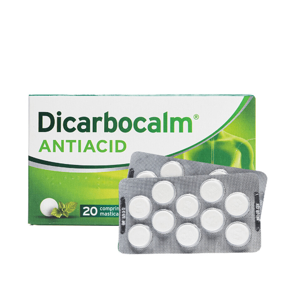 Dicarbocalm maagzuurremmer, 20 kauwtabletten, Sanofi