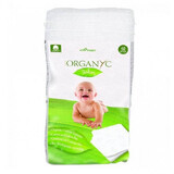 Serviettes hygiéniques carrées en coton biologique, 60 pièces, Organyc Baby