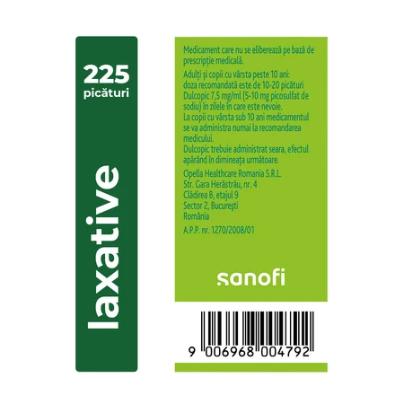 Dulcopic, 7.5 mg/ml, 15 ml, oral drops, Sanofi