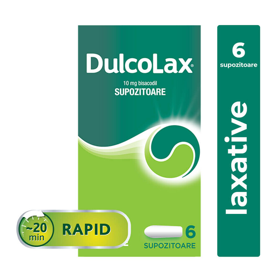 Dulcolax, 10 mg, 6 supposte, Sanofi