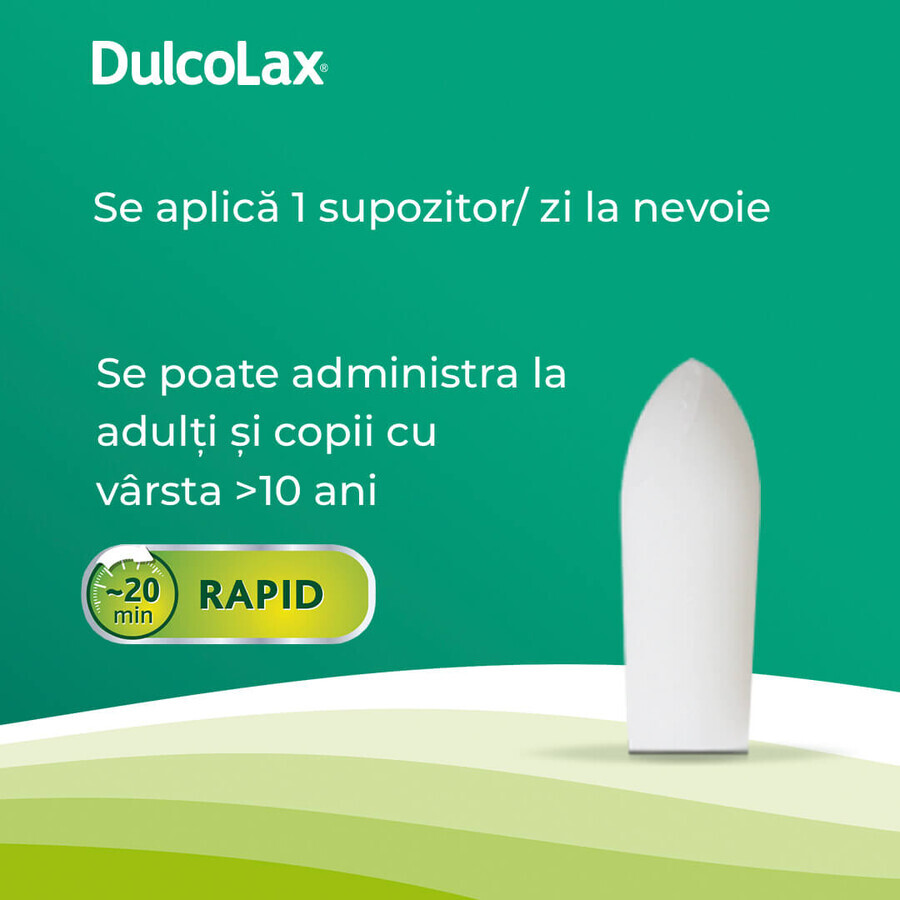 Dulcolax 10 mg, 6 suppositories, Sanofi