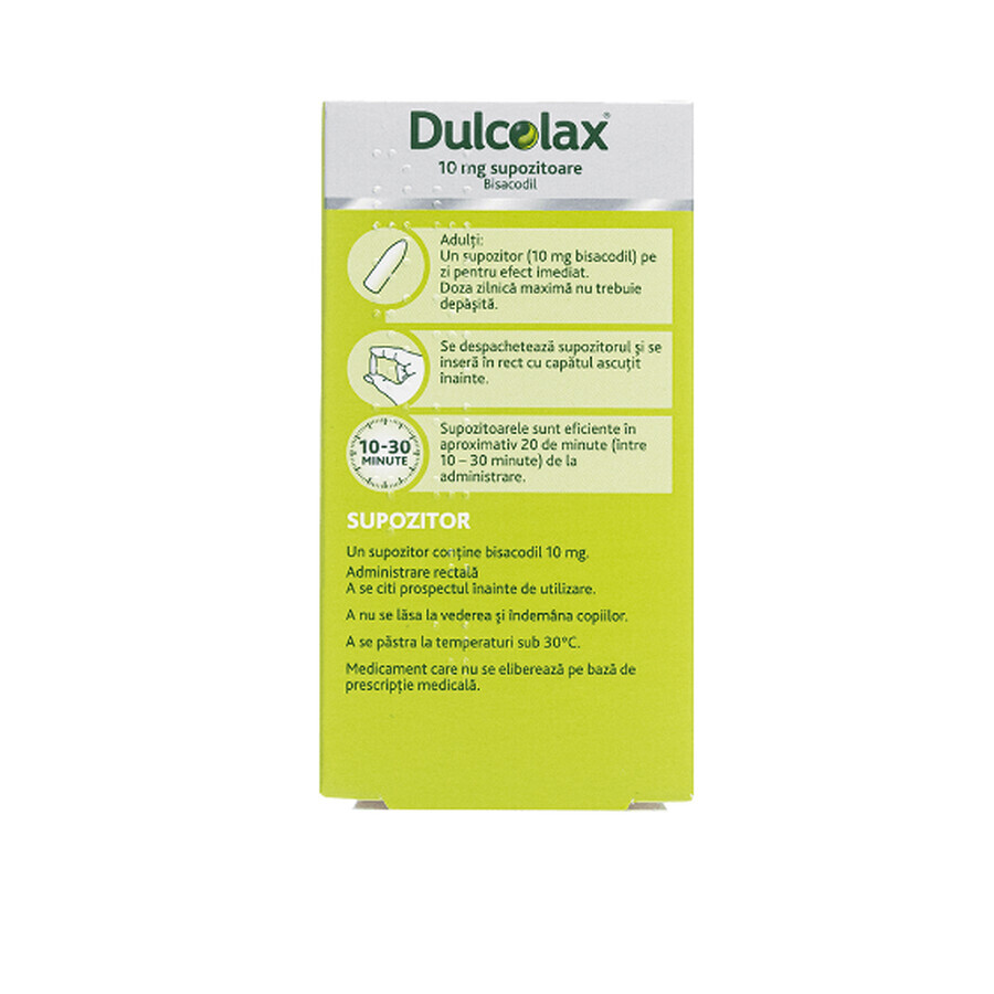 Dulcolax, 10 mg, 6 suppositoires, Sanofi