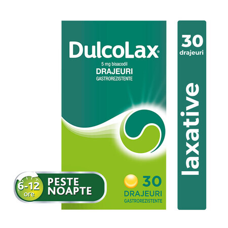 Dulcolax, 5 mg, 30 gastro-resistant dragees, Sanofi