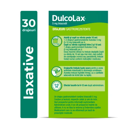 Dulcolax, 5 mg, 30 maagsapresistente tabletten, Sanofi