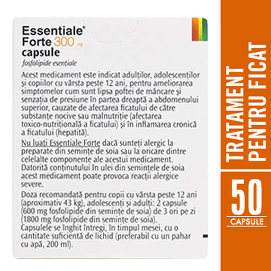 Essentiale Forte, 300 mg, 50 gélules, Sanofi