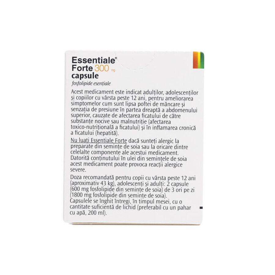 Essentiale Forte, 300 mg, 50 capsule, Sanofi