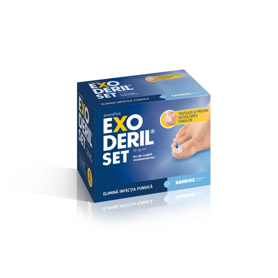 Exoderil Nagellack Set, 2,5 ml, Sandoz