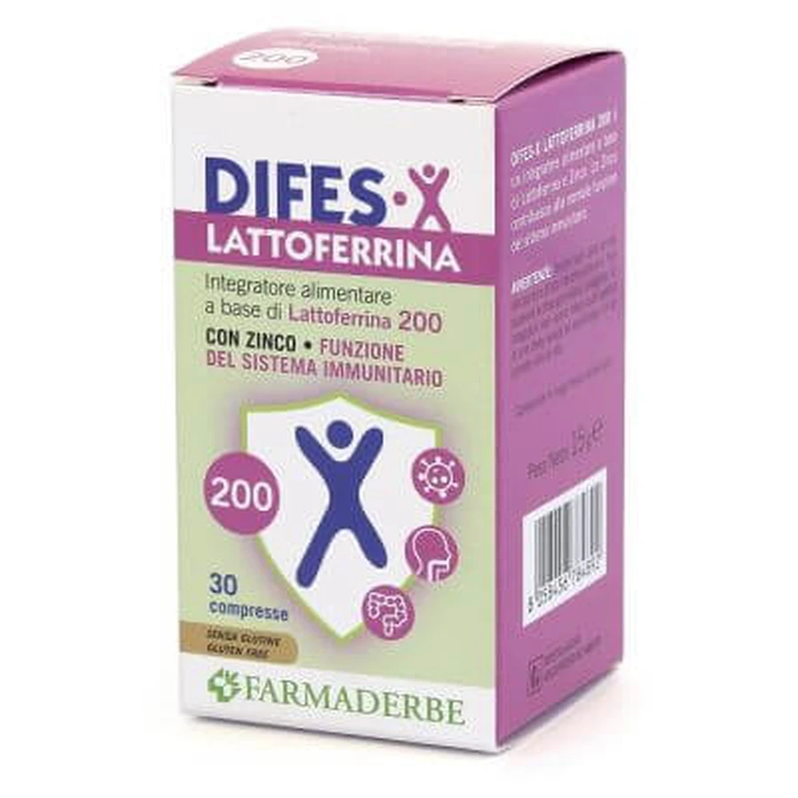 Difes x lactoferrin 200 30 tablets
