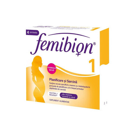 Femibion 1 - Planning en zwangerschap, 28 filmomhulde tabletten, Dr. Reddys