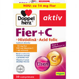 IJzer + Vitamine C + Foliumzuur Aktiv, 30 tabletten, Doppelherz