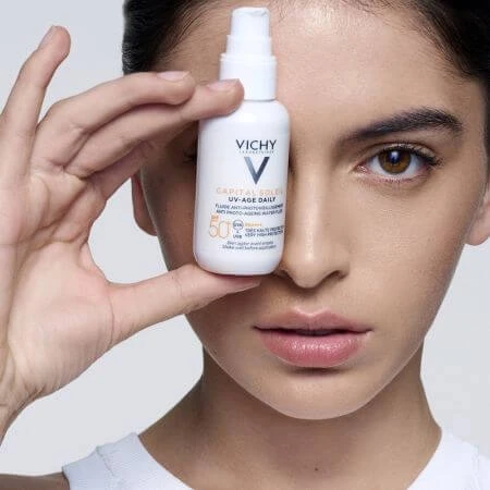 Vichy Capital Soleil getinte zonnebeschermingsvloeistof SPF 50+, 40 ml