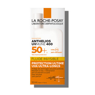 La Roche-Posay Anthelios Invisible Geurvrije Fluïde voor UVmune Zonbescherming, SPF 50+, 50 ml